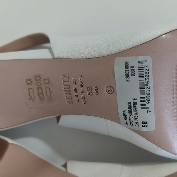 Schultz Slingbacks Pump size 5 white - Picture 3 of 4